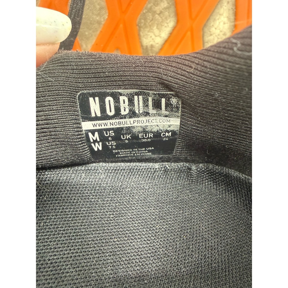 NOBULL Mesh Runner Black White Gum Sole Running Training Shoes Womens 7.5 - Picture 5 of 5